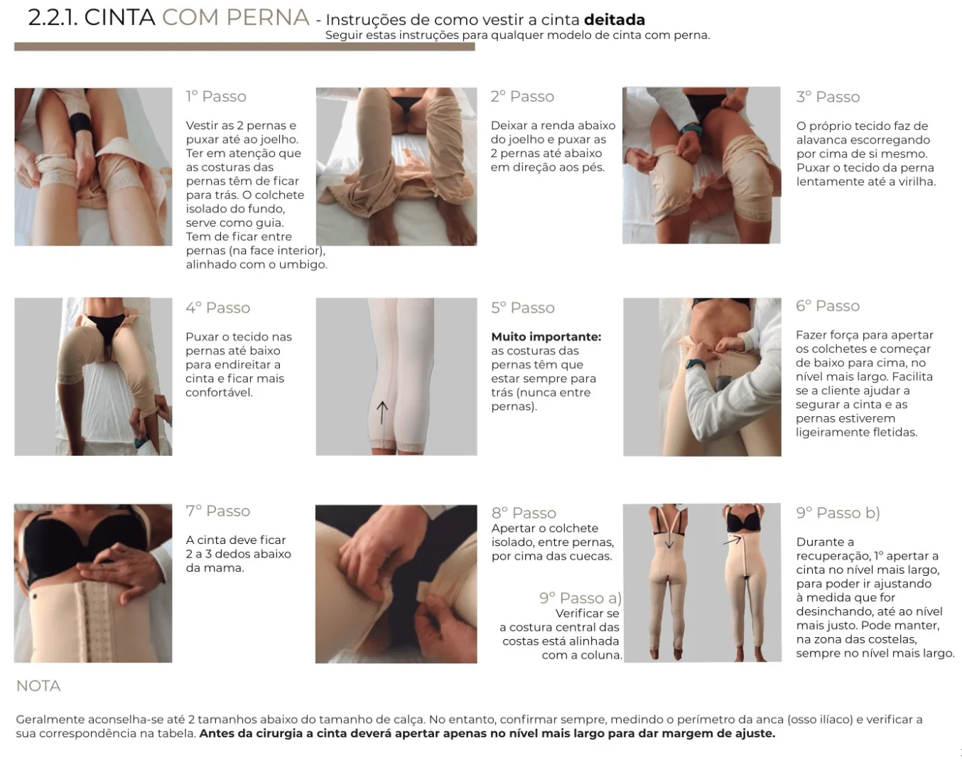 Como vestir a cinta